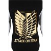 Attack on Titan Mikasa Ackerman Cosplay Costume Black Golden