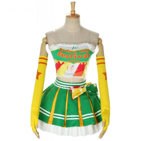 Anime Love Live Hanayo Koizumi Cheerleader Cosplay Costume