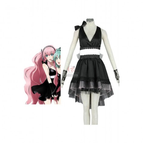 Vocaloid Megurine Luka Cosplay Costume With Sexy Color Black