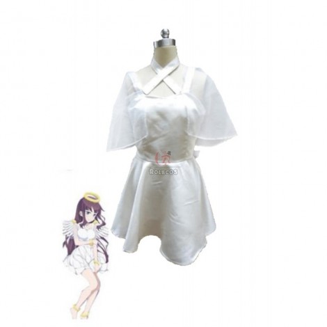 New Game!! Takimoto Hifumi White Dress Cosplay Costumes
