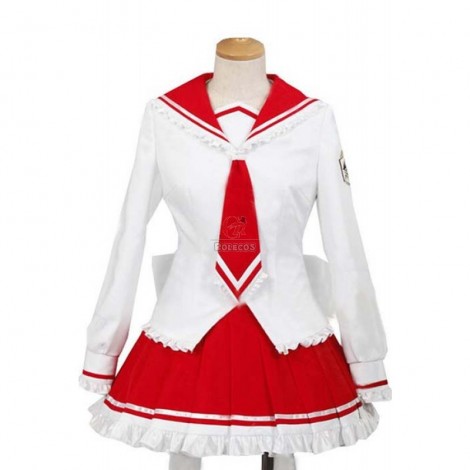 Red And White Cosplay Aria The Scarlet Ammo Lucky Star Op Costumes
