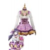 Love Live Bouquet Awaken Tojo Nozomi Purple Dress Anime Cosplay Costumes