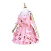 Pink Lolita Costume Strapless Dress Cute Cosplay Costume