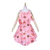Pink Lolita Costume Strapless Dress Cute Cosplay Costume