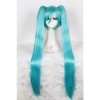 100cm New supper long teal cosplay wigs Hatsune Miku VOCALOID straight hair