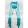 100cm New supper long teal cosplay wigs Hatsune Miku VOCALOID straight hair