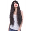 90cm Long Rhapsody Lolita Cosplay Wigs Black Curly Party Hair