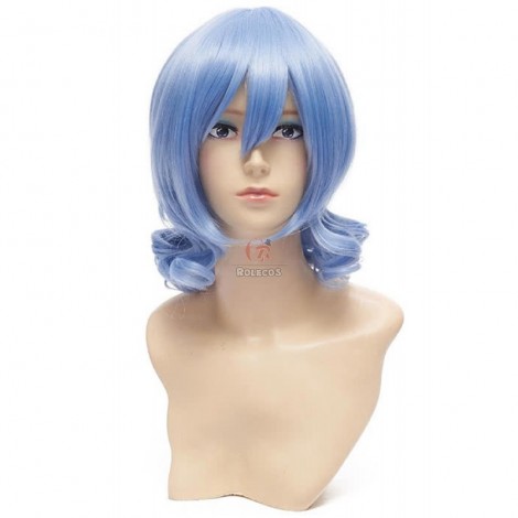 35cm Blue Curly Touhou Project Remilia Scarlet Cosplay Wig