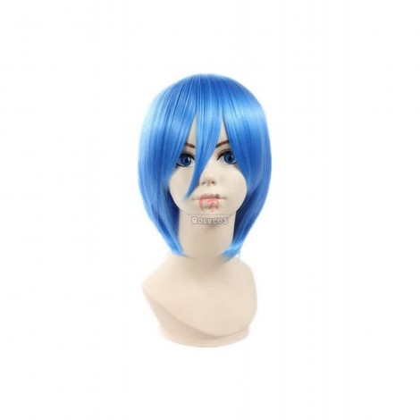 30cm Blue Neon Genesis Evangelion Rei Ayanami Cosplay Wig