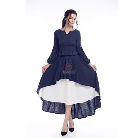 Europen And American Retro Dovetail Skirt Cosplay Costume
