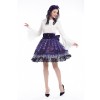 Women Girl Lolita Starry Luxury Chiffon Print Bubble Skirt