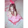 Youtuber Kizuna AI Woman Pink Dress Cosplay Costume