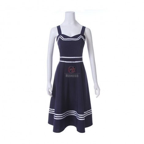 Women Girl Lovely Sailor Sling Dress