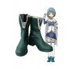 Puella Magi Madoka Magica Sayaka Miki Dark Green Cosplay Shoes Boots Customized
