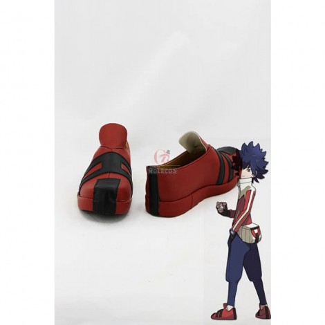 Japanese Pokemon Gym Challenge Hugh Cosplay Shoes Boots Custom Made