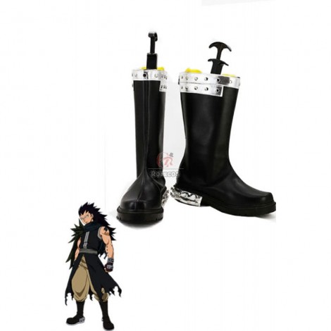 Fairy Tail Gajeel Redfox Boots Anime Cosplay Shoes For Christmas Custom Made