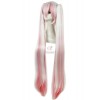110CM Long VOCALOID MIKU Straight Clip On Ponytails Cos Wig