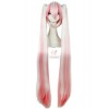 110CM Long VOCALOID MIKU Straight Clip On Ponytails Cos Wig