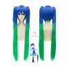 100CM Long VOCALOID MIKU Straight Clip On Ponytails Wig