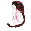 90cm long cosplay wig Mix Black&Cherry red ponytail X-Men movie anime hair