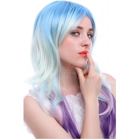Cosplay Wigs Women Synthetic Hair Wig Long Curly Mixed Color Wig zy122c