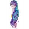 Harajuku Zipper Long Mixed Colored Cosplay Wigs Female Hair