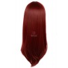 60cm long Wine Red Anime straight Cosplay wig