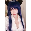 100cm Long Straight Blue Shimoneta Ayame Kajou Cosplay Wig