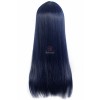 Bobo Bang Shione Togawa Long Straight Blue Black Female Cosplay Wig