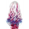 70cm Long Cosplay Wig Rainbow Colorful Rock Spring Bouquet Party Hair