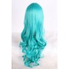 Long Dark Turquoise Anime Curly Wavy Cosplay Wigs Party Hair