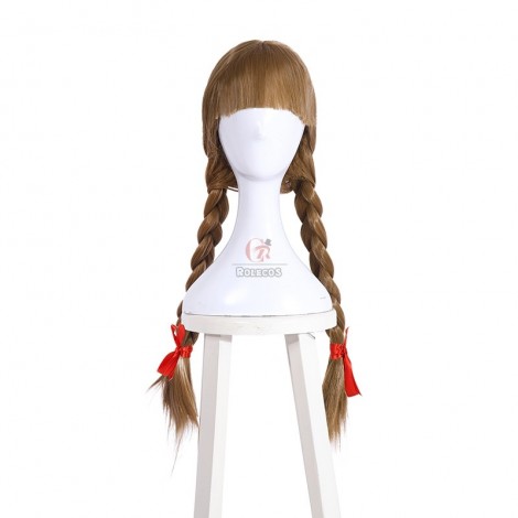65cm Brown Anna Wig Plait Modelling Can Be Easily Managed