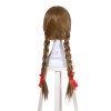 65cm Brown Anna Wig Plait Modelling Can Be Easily Managed