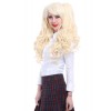 65cm long blonde lolita Cosplay wig 2 clip on ponytails curly wave Anime hair