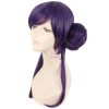 55cm Love Live Nozomi Tojo Purple Cosplay Wig With Two Bun