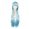 Sword Art Online Yuuki Asuna Straight Blue Anime Cosplay Wigs