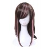 65cm Long Kizuna AI Cosplay Wigs Black and Pink Woman Wigs