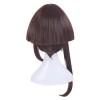 Game : Onmyoji Yin Yang Master Shen Le Synthetic Cosplay Wigs Brown Medium Long Straight Hair Wigs ML246