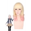 Diabolik Lovers Yui Komori Blonde Fade Pink Curly Cosplay Wigs