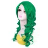 55cm Long Green Wave Curly Anime Cosplay Wigs For Women