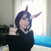 Fate/Grand Order Shuten Doji Medium Purple Cosplay Wigs