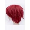 30cm Gaara Wine Red Short Cosplay Wig Modelling lifelike