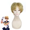 25cm Short Golden Sailor Moon Tenoh Haruka Cosplay Wig