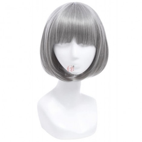 Fashion Short Silver Synthetic Woman Wigs
