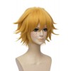 Miraculous Ladybug Chat Noir Short Curly Blonde Synthetic Cosplay Wigs