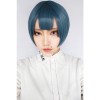 Kiss Him, Not Me Shima Nishina Blue Mixed Green Short Synthetic Cosplay Wigs ML244