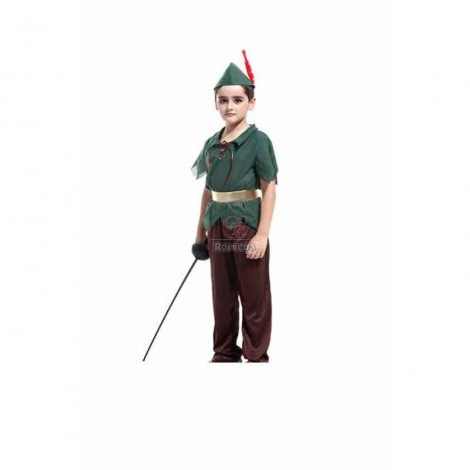 The Boy Who Wouldn’t Grow Up Peter Pan Halloween Children Cosplay Costume