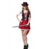 New Arrvial Pirate Of The Caribbean Red Female Lovely Suit