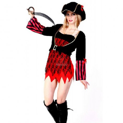 Hot Sale Lovely Charming Cosplay Suit Pirate Of The Caribbean For Woman