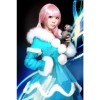 LOL Frost Flames Anne Cosplay Costumes Bright Blue Dress